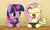 Size: 2000x1185 | Tagged: safe, artist:brella, fluttershy, twilight sparkle, pegasus, pony, unicorn, g4, bowl, cute, duo, duo female, eating, eyes closed, female, food, horn, looking at each other, looking at someone, mare, noodles, open mouth, ramen, simple background, unicorn twilight, wing hands, wings