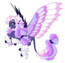 Size: 4300x4200 | Tagged: safe, artist:gigason, oc, oc:starbreaker, pegasus, pony, colored wings, female, mare, multicolored wings, simple background, solo, transparent background, unshorn fetlocks, wings