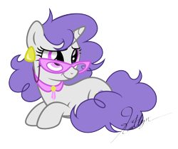 Size: 8000x6710 | Tagged: safe, artist:kaitykat117, oc, oc only, oc:amethyst stone(kaitykat), unicorn, base used, collar, ear piercing, earring, glasses, horn, jewelry, lying down, not rarity, piercing, simple background, smiling, solo, transparent background, vector