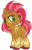Size: 1429x2223 | Tagged: safe, artist:caffeinatedcarny, babs seed, earth pony, pony, g4, coat markings, colored hooves, ear piercing, freckles, hair tie, markings, older, piercing, ponytail, redesign, simple background, solo, speckled, splotches, teenager, transparent background, undercut, unshorn fetlocks