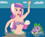 Size: 1240x1020 | Tagged: safe, artist:ocean lover, princess cadance, spike, dragon, fish, human, mermaid, sea dragon, g4, ariel, beautiful, beautiful hair, belly button, bra, clothes, cloud, disney, disney princess, disney style, fins, fish tail, flounder (the little mermaid), goodbye, green eyes, hand up, human coloration, humanized, light skin, lips, long hair, mermaidized, mermay, ms paint, multicolored hair, ocean, open mouth, outdoors, pretty, princess ariel, purple eyes, seashell, seashell bra, sky, species swap, surface, tail, tail fin, thank you, the little mermaid, underwear, water, waving