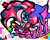 Size: 1350x1080 | Tagged: safe, artist:deviledlobster, pinkie pie, earth pony, pony, looking at you, solo, stars