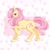 Size: 2000x2000 | Tagged: safe, artist:wingedcass, fluttershy, earth pony, pony, abstract background, female, mare, solo, wingless