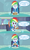 Size: 3840x6480 | Tagged: safe, artist:octosquish7260, rainbow dash, human, equestria girls, g4, 3 panel comic, bread, breakfast, chair, cheese, clothes, comic, curtains, dialogue, duality, duo, egg (food), egg sandwich, female, food, fried egg, frying pan, geode of super speed, glass, happy, hoodie, humanized, i can't believe it's not hasbro studios, jacket, lettuce, magical geodes, open mouth, oven, paper towels, plate, rainbow dash's house, sandwich, self paradox, shirt, sliced cheese, speech bubble, table, teenager, teeth, text, tomato, water, window, wristband
