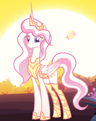 Size: 1280x1610 | Tagged: safe, artist:vi45, oc, oc only, alicorn, pony, armor, female, mare, slender, solo, tall, thin