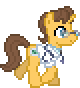 Size: 80x88 | Tagged: safe, artist:botchan-mlp, doctor horse, doctor stable, pony, unicorn, animated, clothes, desktop ponies, glasses, horn, male, pixel art, shirt, simple background, solo, sprite, stallion, transparent background, trotting