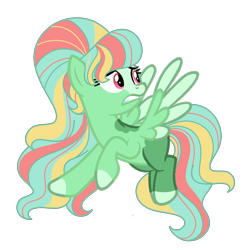 Size: 2254x2286 | Tagged: safe, artist:glamgoria-adopts, oc, oc only, pegasus, pony, base used, blaze (coat marking), coat markings, colored hooves, colored wings, facial markings, female, high res, mare, mare oc, multicolored hair, multicolored wings, offspring, parent:big macintosh, parent:fluttershy, parents:fluttermac, pegasus oc, simple background, solo, teeth, transparent background, turned head, wings, worried