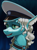 Size: 3120x4200 | Tagged: safe, artist:neither, oc, oc only, oc:starry eyes, seapony (g4), equestria at war mod, bust, cap, clothes, digital art, floppy ears, flowing mane, hat, high res, ocean, open mouth, portrait, scales, solo, swimming, underwater, water
