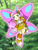 Size: 1676x2217 | Tagged: safe, artist:rockmangurlx, fluttershy, gynoid, human, robot, butterfly wings, female, forest, humanized, mega man (series), nature, tree, wings