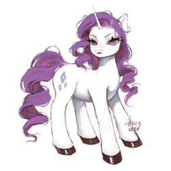 Size: 1024x1024 | Tagged: safe, rarity, pony, unicorn, horn, simple background, solo, transparent background
