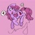 Size: 1253x1263 | Tagged: safe, artist:cangshushuhou, berry punch, berryshine, earth pony, pony, alcohol, colored sketch, drunk, female, glass, heart, mare, pink background, simple background, sketch, wine, wine glass