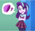 Size: 2536x2304 | Tagged: safe, artist:orin331, starlight glimmer, equestria girls, g4, beanie, clothes, crossed arms, crystal prep academy, crystal prep academy uniform, geode, hat, human starlight, leggings, redesign, school uniform, skirt, speech bubble