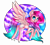 Size: 5000x4500 | Tagged: safe, artist:squishkitti, oc, oc only, oc:mandy sunshine, pegasus, pony, g4, absurd resolution, art trade, big ears, big eyes, blue eyes, circle background, colored ear fluff, colored hooves, colored horn, ear fluff, eyelashes, feathered wings, female, female oc, flying, freckles, gradient mane, gradient tail, hooves, horn, horns, leg fluff, long legs, long mane, long tail, looking back, mare, mare oc, offspring, parent:gentle breeze, parent:posey shy, parents:shys, partially transparent background, pegasus oc, pink coat, shiny eyes, shiny mane, shiny tail, signature, slender, smiling, solo, speedpaint available, spread wings, tail, thin, thin legs, three quarter view, white hooves, wing fluff, wings