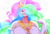 Size: 9000x6075 | Tagged: safe, artist:iceflower99, princess celestia, human, g4, chuckle, eye clipping through hair, female, horn, horned humanization, humanized, solo, text, video at source, video in description