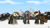 Size: 1920x1080 | Tagged: safe, artist:99999999000, oc, oc only, oc:li anna, oc:mar baolin, oc:zhang cathy, earth pony, pegasus, pony, unicorn, bipedal, clothes, horn, scarf, snow