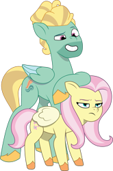 Size: 1079x1636 | Tagged: safe, artist:prixy05, fluttershy, zephyr breeze, pegasus, pony, flutter brutter, g4, g5, my little pony: tell your tale, duo, duo male and female, female, g4 to g5, generation leap, male, mare, siblings, simple background, stallion, transparent background, vector
