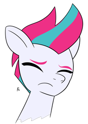 Size: 2199x3089 | Tagged: safe, artist:frownfactory, zipp storm, pegasus, pony, g5, eyes closed, female, simple background, solo, transparent background