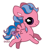 Size: 169x196 | Tagged: safe, artist:dizziness, firefly, pegasus, pony, g1, 2010, bow, chibi, colored pinnae, cute, female, flying, looking at you, mare, outline, simple background, solo, spread wings, tail, tail bow, transparent background, wings