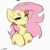 Size: 1500x1500 | Tagged: safe, artist:skitsroom, fluttershy, pegasus, pony, g4, animated, badass, beanbrows, bust, chest fluff, deal with it, eyebrows, female, flutterbadass, gif, mare, signature, simple background, solo, sunglasses, swag glasses, white background