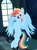 Size: 750x1027 | Tagged: safe, artist:loosty kriss, rainbow dash, pegasus, pony, g4, cardiophile, cardiophilia, chest fluff, feather, female, fetish, heart, heart (organ), heartbeat, locker room, mare, organs, sitting, solo, sports, spread wings, sweat, towel, wings