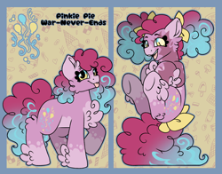 Size: 3500x2750 | Tagged: safe, artist:pegacousinceles, pinkie pie, earth pony, pony, g4, au:war never ends, blind eye, chest fluff, scar, solo