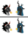 Size: 1600x1936 | Tagged: safe, artist:thescornfulreptilian, king sombra, queen chrysalis, changeling, changeling queen, umbrum, comic, curved horn, duo, duo male and female, eyebrows, eyes closed, female, floppy ears, food, horn, lemon, lemon meme, licking, lidded eyes, looking at someone, male, meme, raised eyebrow, simple background, smiling, stallion, tongue out, white background