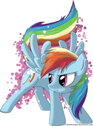 Size: 445x604 | Tagged: dead source, source needed, useless source url, safe, artist:lethalnoodle, rainbow dash