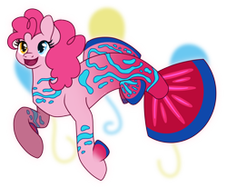 Size: 1968x1620 | Tagged: safe, artist:monochrome-sunsets, pinkie pie, merpony, g4, simple background, solo, species swap, transparent background