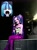 Size: 1411x1898 | Tagged: safe, artist:nekojackun, aria blaze, sonata dusk, human, equestria girls, g4, 2d, bangs, bare shoulders, bereal., blushing, boots, crossed legs, drum kit, drums, duo, duo female, eyeshadow, female, makeup, meme, microphone, musical instrument, open mouth, pigtails, ponytail, screaming, screaming fan meme, shoes, singing, strapless, twintails