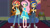 Size: 1147x645 | Tagged: safe, artist:mlpfan3991, artist:richardchibbard, fluttershy, sunset shimmer, oc, oc:flare spark, human, equestria girls, g4, game stream, my little pony equestria girls: better together, clothes, converse, crossed arms, female, game stream outfit, gamer sunset, hand on hip, headphones, shoes, sneakers, sunset's apartment, trio, trio female