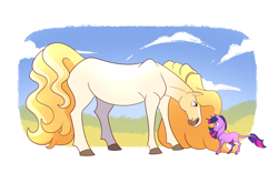Size: 3500x2186 | Tagged: safe, artist:angstyram, princess celestia, twilight sparkle, horse, pony, unicorn, g4, unicorn twilight