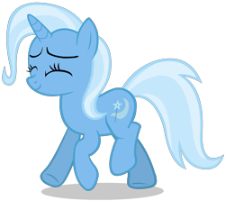 Size: 2796x2493 | Tagged: safe, artist:zslnews, trixie, pony, unicorn, g4, cute, diatrixes, eyes closed, female, horn, mare, simple background, solo, transparent background