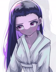 Size: 3186x4096 | Tagged: safe, artist:gunim8ed, twilight sparkle, human, equestria girls, g4, alternate hairstyle, clothes, female, robe, solo