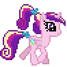 Size: 98x98 | Tagged: safe, pony, animated, digital art, female, full body, gif, horn, mare, pixel art, solo, trotting, young cadance