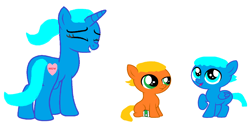 Size: 2624x1364 | Tagged: safe, artist:memeartboi, earth pony, pegasus, pony, unicorn, belly, big belly, brothers, colt, cute, darwin watterson, female, foal, gumball watterson, happy, horn, male, mare, mother, mother and child, mother and son, nicole watterson, ponified, pregnant, siblings, simple background, small wings, smiling, surprised, the amazing world of gumball, tiny, toddler, trio, white background, wings, younger
