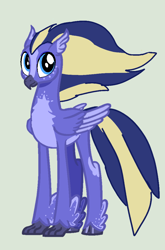 Size: 704x1064 | Tagged: safe, artist:hippogriffs-and-alicorns, oc, oc only, unnamed oc, classical hippogriff, hippogriff, g4, base used, blaze (coat marking), coat markings, facial markings, hippogriff oc, male, simple background, solo
