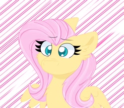 Size: 2057x1806 | Tagged: safe, artist:cinematic-fawn, fluttershy, pegasus, pony, g4, abstract background, bust, portrait, solo