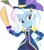 Size: 2204x2520 | Tagged: safe, edit, edited screencap, editor:mrtoonlover83, screencap, trixie, human, equestria girls, g4, my little pony equestria girls: better together, street magic with trixie, 2d, background removed, female, not a vector, simple background, solo, sword, transparent background, weapon