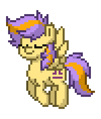 Size: 200x236 | Tagged: safe, libra (g4), pegasus, pony, pony town, g4, animated, digital art, eyes closed, female, flying, libra, mare, pixel art, ponyscopes, simple background, solo, sprite, transparent background