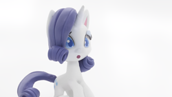 Size: 1920x1080 | Tagged: safe, edit, edited screencap, screencap, rarity, pony, unicorn, g4, g4.5, my little pony: stop motion short, cute, horn, solo, the potion goes wrong! giant approaching