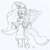 Size: 1024x1020 | Tagged: safe, artist:lol20, princess celestia, alicorn, anthro, breasts, busty princess celestia, clothes, crown, dress, female, jewelry, mare, regalia, smiling, solo, sonic design, sonic the hedgehog, sonic the hedgehog (series), spread wings, traditional art, wings