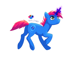 Size: 1030x791 | Tagged: safe, artist:kaermter, oc, oc only, oc:clair, pony, unicorn, heterochromia, horn, male, simple background, solo, stallion, transparent background
