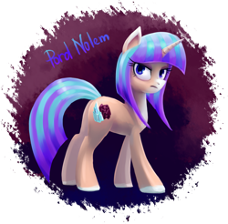 Size: 1691x1663 | Tagged: safe, artist:kaermter, oc, oc only, oc:pord nolem, pony, unicorn, female, horn, mare, simple background, solo, transparent background