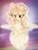 Size: 4096x5461 | Tagged: safe, artist:sodapop sprays, oc, oc only, oc:sonata sprays, angel, pony, seraph, blushing, chest fluff, cloud, ear fluff, eye clipping through hair, freckles, glowing, hair tie, halo, happy, looking at you, multiple wings, solo, wings