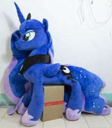Size: 2872x3280 | Tagged: safe, artist:lingyi, princess luna, alicorn, pony, g4, irl, photo, plushie, pony plushie