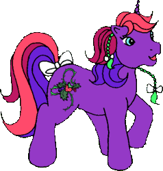 Size: 288x303 | Tagged: safe, artist:sketchyswirl, oc, oc only, oc:bramble berry, pony, unicorn, g1, 2010, bow, braid, braided ponytail, female, gif, horn, mare, non-animated gif, open mouth, open smile, ponytail, raised hoof, simple background, smiling, solo, tail, tail bow, transparent background, unicorn oc