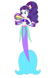 Size: 617x851 | Tagged: safe, artist:selenaede, artist:user15432, rarity, fairy, mermaid, equestria girls, g4, alternate hairstyle, base used, belly button, clothes, crossover, cutie mark on human, fairy wings, fairyized, fins, fish tail, flower, flower in hair, hand on hip, mermaid fairy, mermaid tail, mermaidix, mermaidized, mermarity, mermay, ponied up, ponytail, purple wings, simple background, smiling, solo, species swap, tail, transparent background, wings, winx, winx club, winxified