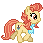 Size: 86x86 | Tagged: safe, artist:jaye, aunt holiday, earth pony, pony, animated, clothes, desktop ponies, female, mare, pixel art, scarf, simple background, solo, sprite, transparent background, trotting