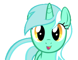 Size: 1600x1251 | Tagged: safe, lyra heartstrings, pony, unicorn, animated, female, gif, horn, mare, one eye closed, open mouth, solo, wink