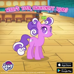 Size: 1080x1080 | Tagged: safe, gameloft, idw, screwball, earth pony, pony, g4, my little pony: magic princess, my little pony: ponyville mysteries, official, ponyville mysteries #2, spoiler:comic, barrel, bowling alley, bowling ball, female, idw showified, mare, solo, standing, stool